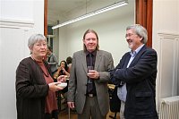 v. li. Prof. Dr. Keebet von Benda-Beckmann, Prof. Dr. Matthias Kaufmann, Prof. Dr. Franz von Benda-Beckmann
(Rechte Foto: Antje Seeger)